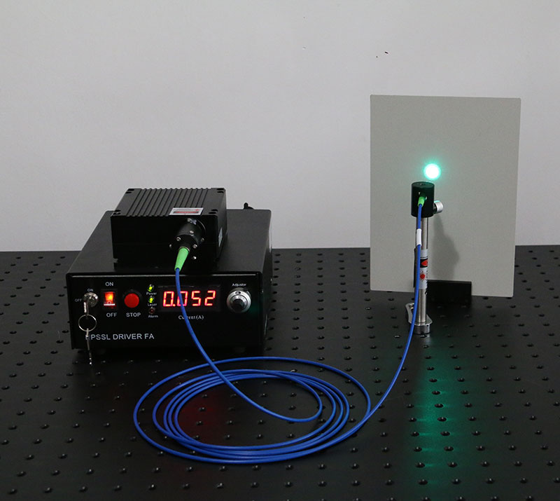 515nm 1800mW 섬유 결합 레이저 녹색 다이오드 레이저 소스